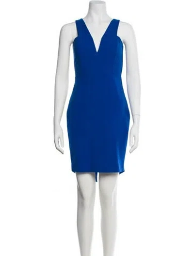 Pre-owned Mason Nylon Knee-length Dress In Blue