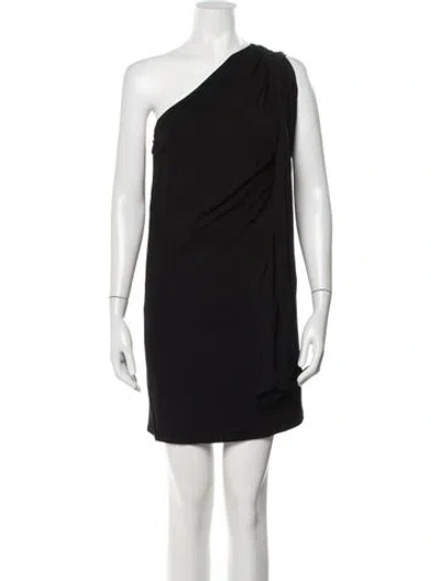 Pre-owned Mason One-shoulder Mini Dress W/ Tags In Black