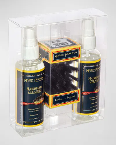 Mason Pearson Hairbrush Cleaner Set In White