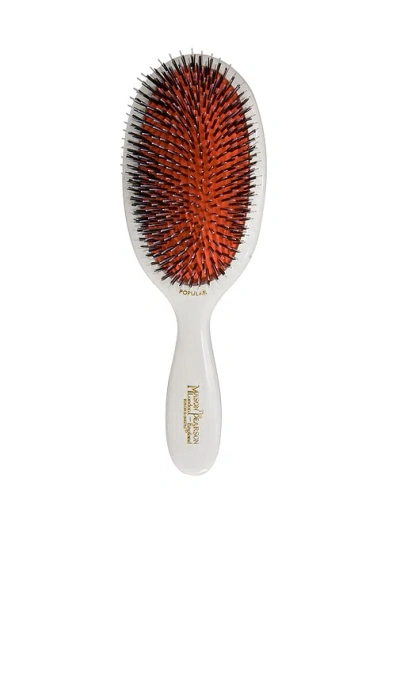 Mason Pearson Popular Bristle & Nylon Hairbrush In White