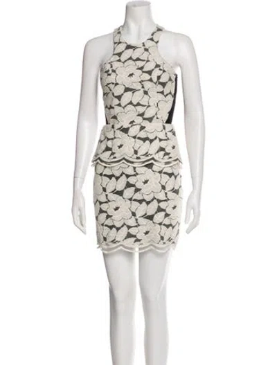 Pre-owned Mason Printed Mini Dress In Multi