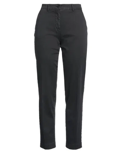 Mason's Woman Pants Black Size 12 Cotton, Elastane