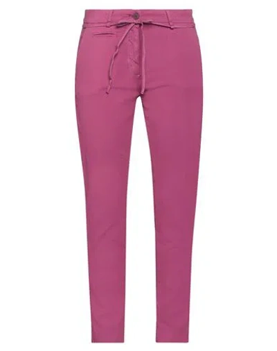Mason's Woman Pants Garnet Size 10 Cotton, Elastane In Red