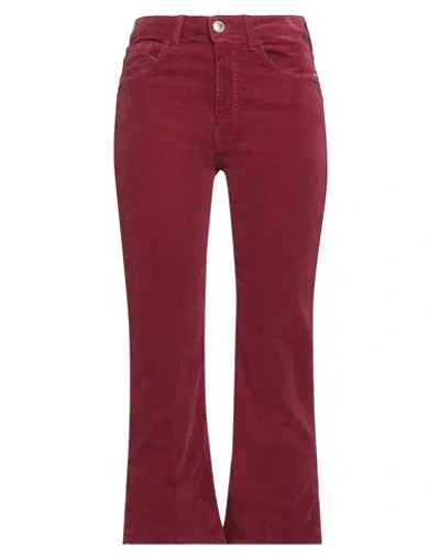 MASON'S MASON'S WOMAN PANTS GARNET SIZE 28 COTTON, ELASTANE