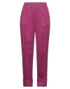 Mason's Woman Pants Garnet Size 4 Linen, Viscose, Elastane In Red