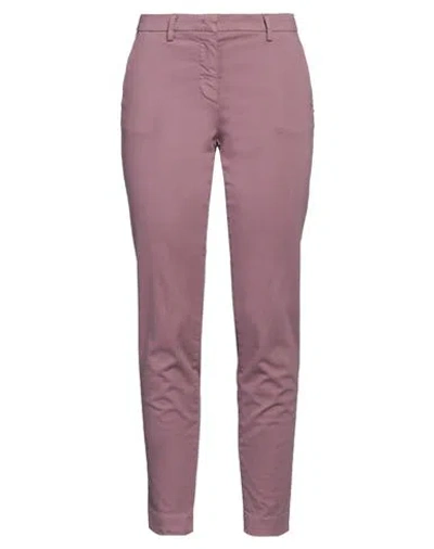 Mason's Woman Pants Mauve Size 8 Cotton, Elastane In Purple