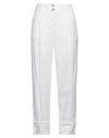 Mason's Woman Pants Off White Size 4 Linen, Viscose, Elastane