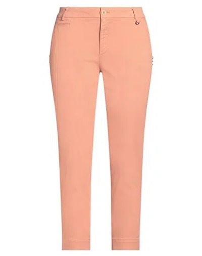 Mason's Woman Pants Salmon Pink Size 10 Cotton, Lyocell, Elastane