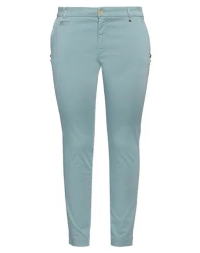 Mason's Woman Pants Sky Blue Size 8 Cotton, Polyester, Elastane