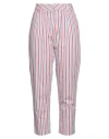 Mason's Woman Pants White Size 10 Cotton, Elastane In White