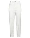 Mason's Woman Pants White Size 10 Lyocell, Cotton, Elastane