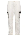 Mason's Woman Pants White Size 8 Cotton, Elastane In White