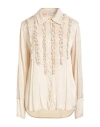 Mason's Woman Shirt Beige Size 8 Viscose