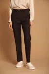 Mason's New York Women's Chino Pants In Wool Regular Fit In Brown