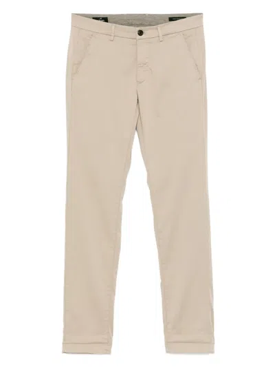Mason's Turn Up-cuff Chinos In Neutral