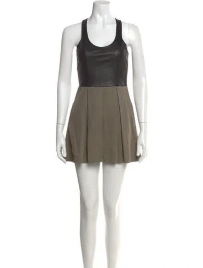 Pre-owned Mason Scoop Neck Mini Dress