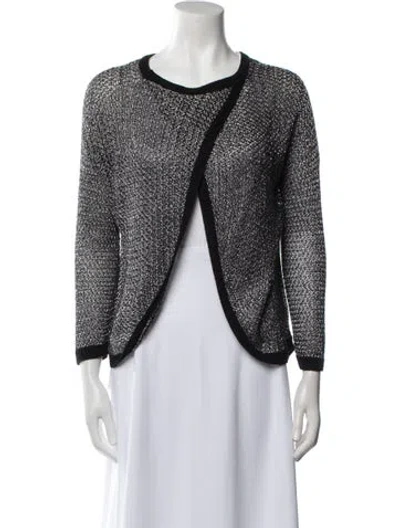 Pre-owned Mason Scoop Neck Sweater In White