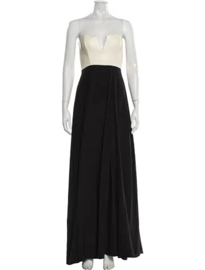 Pre-owned Mason Silk Long Dress In Black