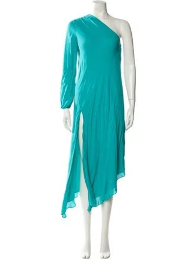 Pre-owned Mason Silk Long Dress In Blue