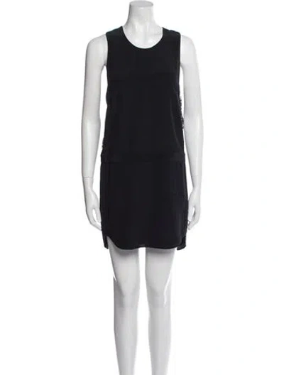 Pre-owned Mason Silk Mini Dress In Black