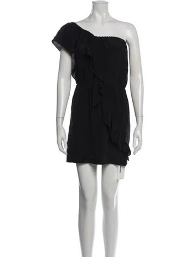 Pre-owned Mason Silk Mini Dress In Black