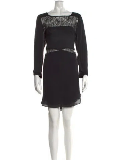Pre-owned Mason Silk Mini Dress In Black