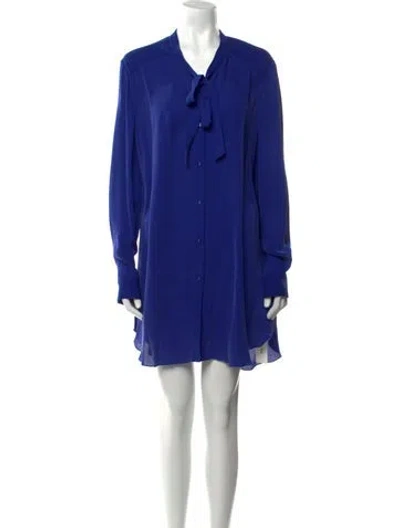 Pre-owned Mason Silk Mini Dress In Blue