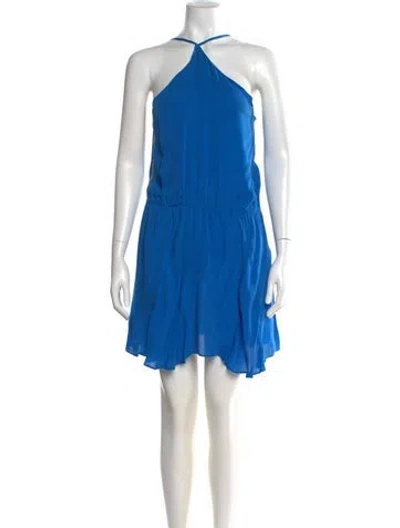 Pre-owned Mason Silk Mini Dress In Blue