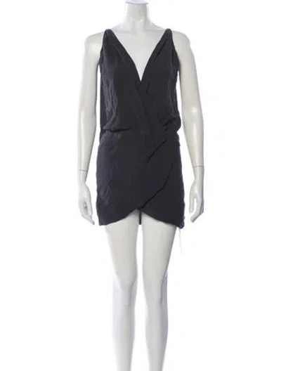 Pre-owned Mason Silk Mini Dress In Blue