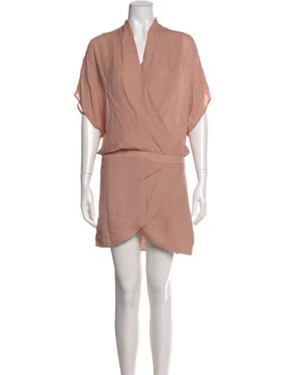 Pre-owned Mason Silk Mini Dress In Pink