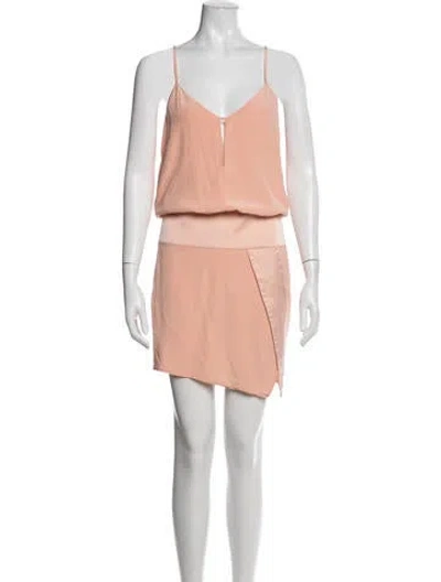 Pre-owned Mason Silk Mini Dress In Pink