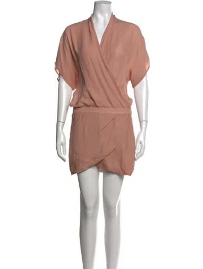 Pre-owned Mason Silk Mini Dress In Pink
