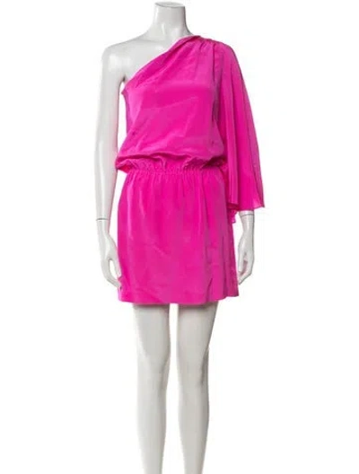 Pre-owned Mason Silk Mini Dress In Purple