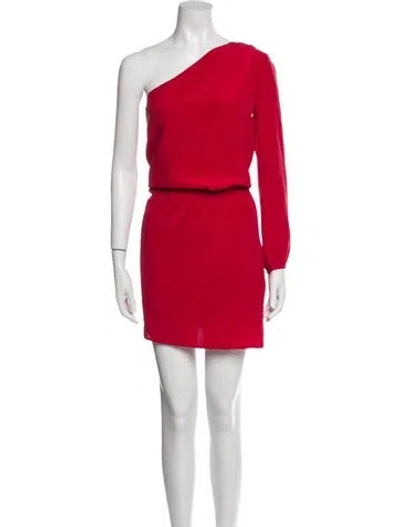 Pre-owned Mason Silk Mini Dress In Red