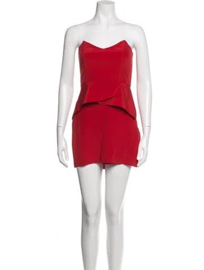 Pre-owned Mason Silk Mini Dress In Red
