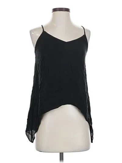 Pre-owned Mason Sleeveless Silk Top Black Halter Neckline Tops