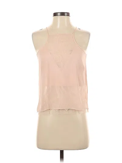 Pre-owned Mason Sleeveless Silk Top Pink Halter Neckline Tops