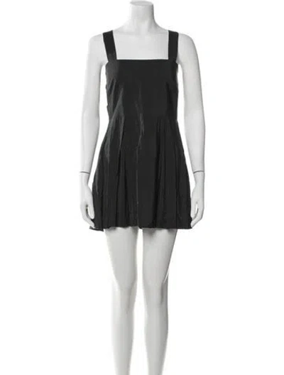 Pre-owned Mason Square Neckline Mini Dress In Black