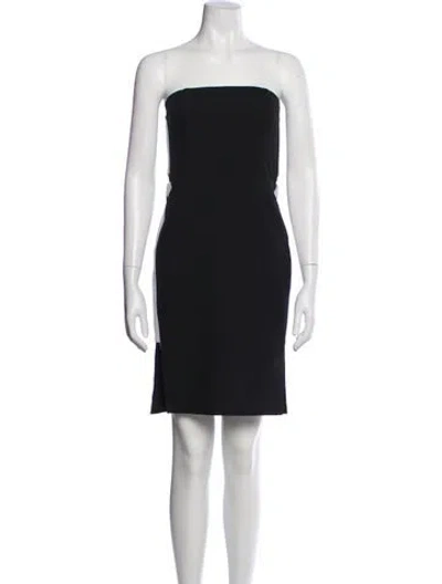 Pre-owned Mason Strapless Mini Dress In Gray