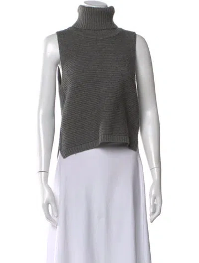 Pre-owned Mason Virgin Wool Turtleneck Sweater In Gray
