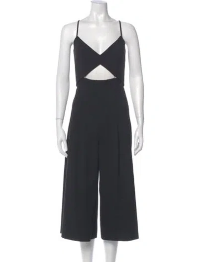 Pre-owned Mason V-neck Jumpsuit In Gray