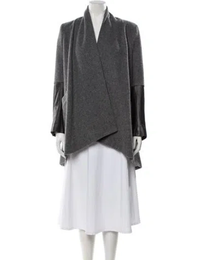 Pre-owned Mason Wool Coat In Black/grey