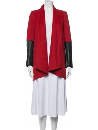 Pre-owned Mason Wool Coat In Red