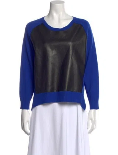 Pre-owned Mason Wool Crew Neck Sweater In Blue
