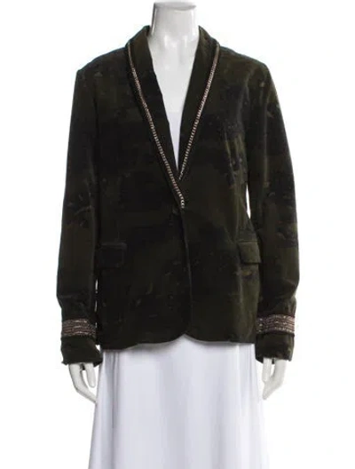 Pre-owned Mason's Blazer In Green