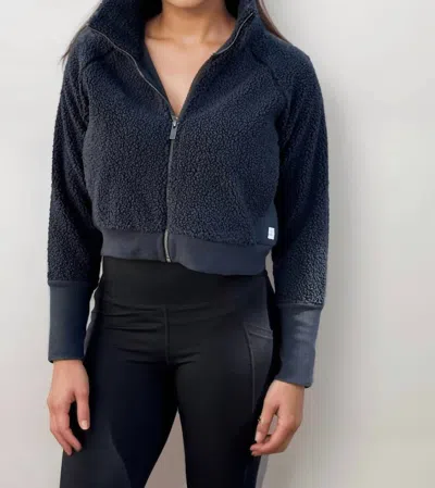 Mason's Blizzard Sherpa Jacket In Gray In Blue