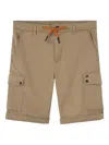 Mason's Cargo-pocket Drawstring Shorts In Neutral