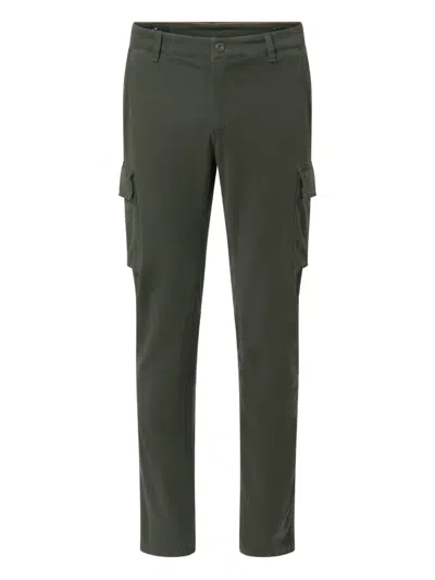 Mason's Cargo-pocket Panelled Trousers In Green