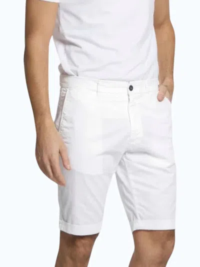 Mason's Cotton Stretch Short In White