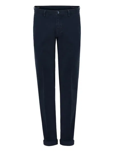 Mason's Cuffed Trousers In Blue